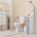 Bathroom Tower Storage Cabinet - 6  W x 13  D x 55.25  H