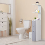 Bathroom Tower Storage Cabinet - 6  W x 13  D x 55.25  H