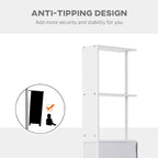Bathroom Tower Storage Cabinet - 6  W x 13  D x 55.25  H