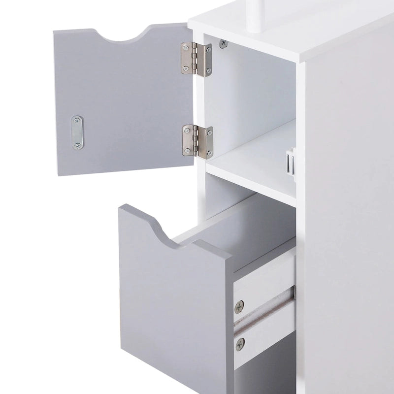 Bathroom Tower Storage Cabinet - 6  W x 13  D x 55.25  H