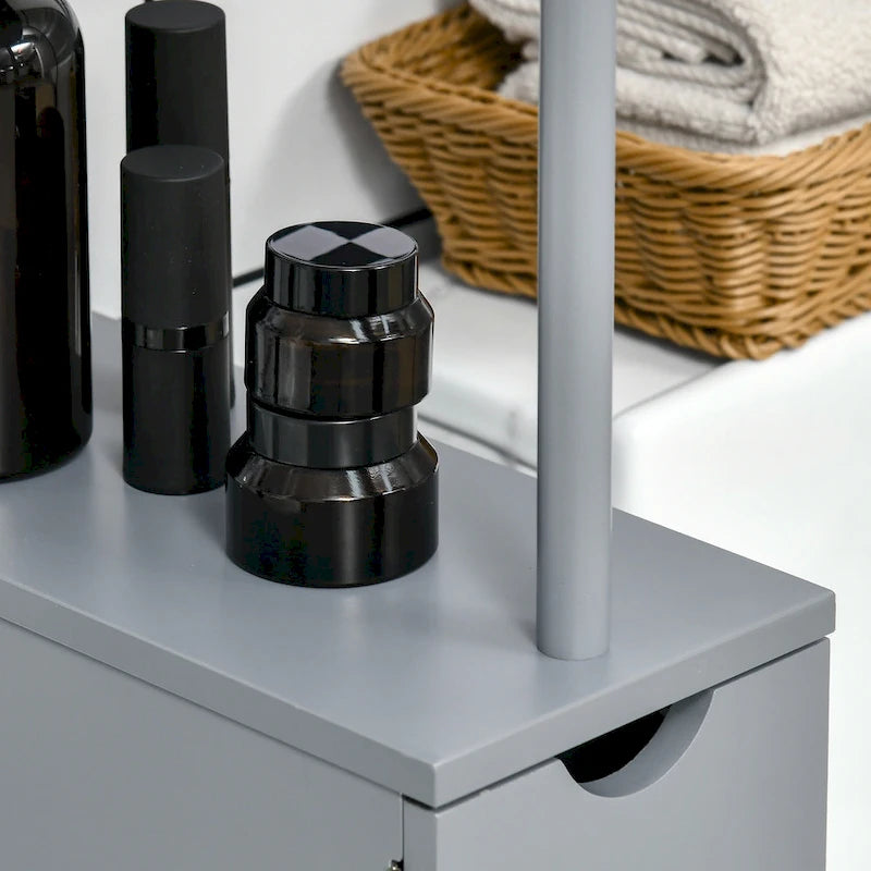 Bathroom Tower Storage Cabinet - 6  W x 13  D x 55.25  H
