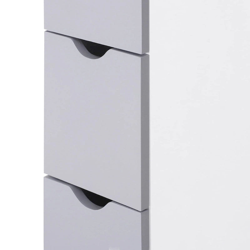 Bathroom Tower Storage Cabinet - 6  W x 13  D x 55.25  H