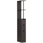 Bathroom Tower Storage Cabinet - 6  W x 13  D x 55.25  H