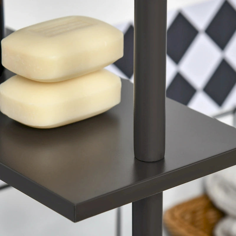 Bathroom Tower Storage Cabinet - 6  W x 13  D x 55.25  H