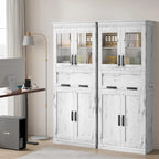 Bathroom Cabinet, Tall Kitchen Pantry Cabinet with Doors and Adjustable Shelf