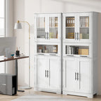 Bathroom Cabinet, Tall Kitchen Pantry Cabinet with Doors and Adjustable Shelf