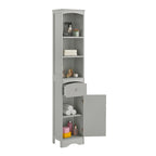 66  H Tall Bathroom Storage Cabinet with Drawer & Adjustable Shelves