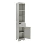 66  H Tall Bathroom Storage Cabinet with Drawer & Adjustable Shelves