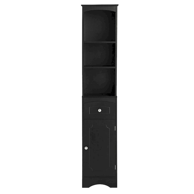 66  H Tall Bathroom Storage Cabinet with Drawer & Adjustable Shelves