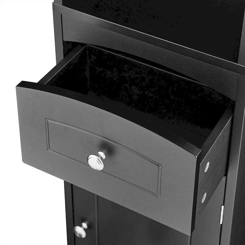 66  H Tall Bathroom Storage Cabinet with Drawer & Adjustable Shelves