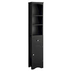 66  H Tall Bathroom Storage Cabinet with Drawer & Adjustable Shelves