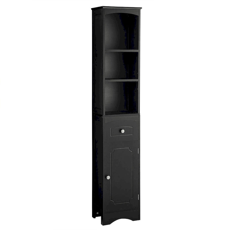 66  H Tall Bathroom Storage Cabinet with Drawer & Adjustable Shelves