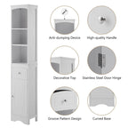 66  H Tall Bathroom Storage Cabinet with Drawer & Adjustable Shelves
