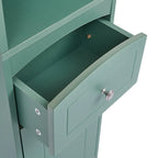 66  H Tall Bathroom Storage Cabinet with Drawer & Adjustable Shelves