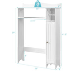 Bathroom Space Saver Toilet Storage Cabinet with Adjustable Shelves