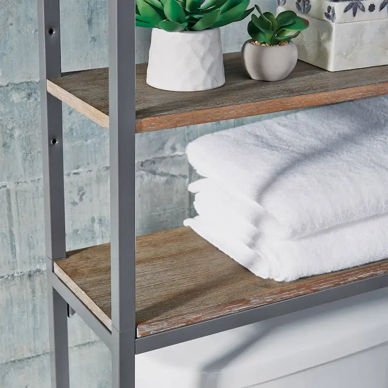 Barnside Gray Over The Commode Stand With Adjustable Shelves By Homestyles - N/A