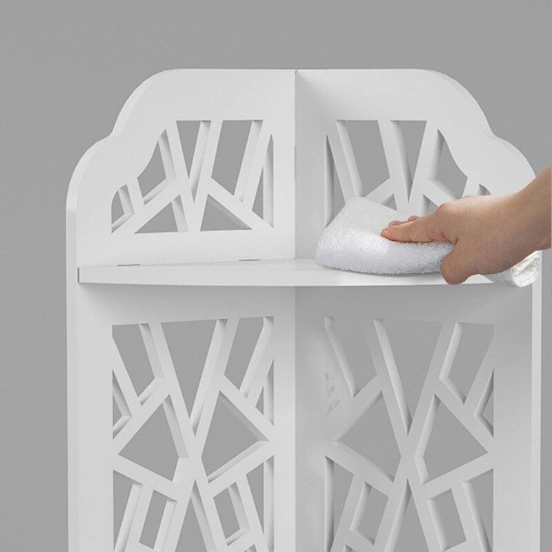 3 Tier Corner Shower Shelf Waterproof,White