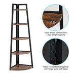 5 tier Bathroom Storage Shelf Tower Cabinet Corner Shelves