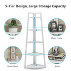 5 tier Bathroom Storage Shelf Tower Cabinet Corner Shelves
