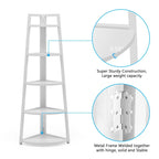 5 tier Bathroom Storage Shelf Tower Cabinet Corner Shelves