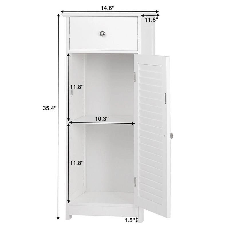 Copper Grove Shijak Adjustable Wood Bathroom Storage Floor Cabinet (4 Options)