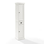 Crosley Seaside Tall Linen Cabinet Distressed White