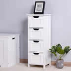 4-Drawer Slim Bathroom Storage Cabinet