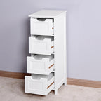 4-Drawer Slim Bathroom Storage Cabinet