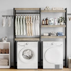 5-Tier Wood Over The Washer and Dryer Storage Shelf