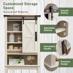Farmhouse Over The Toilet Storage Cabinet, Cabinet Over Toilet