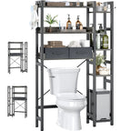 31  W Over the Toilet Storage Shelf with 2 Drawers and 4 Hooks for Restroom and Laundry