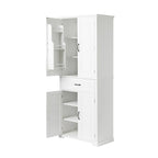 Bathroom Storage Cabinet with Doors and Drawer