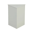 32  Wood 2-door Bathroom Corner Cabinet with Adjustable Shelves