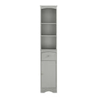 67  Tall Bathroom Organizers and Cabinet, Freestanding Storage Cabinet with Drawer, Door and Adjustable Shelves