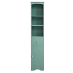 67  Tall Bathroom Organizers and Cabinet, Freestanding Storage Cabinet with Drawer, Door and Adjustable Shelves
