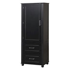 61.4  Tall Bathroom Storage Cabinet, Two Drawers and Adjustable Shelf