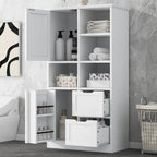 Bathroom Storage Cabinet with Doors and Drawers