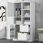 Bathroom Storage Cabinet with Doors and Drawers