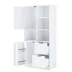 Bathroom Storage Cabinet with Doors and Drawers