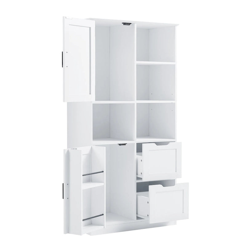 Bathroom Storage Cabinet with Doors and Drawers