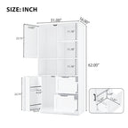 Bathroom Storage Cabinet with Doors and Drawers