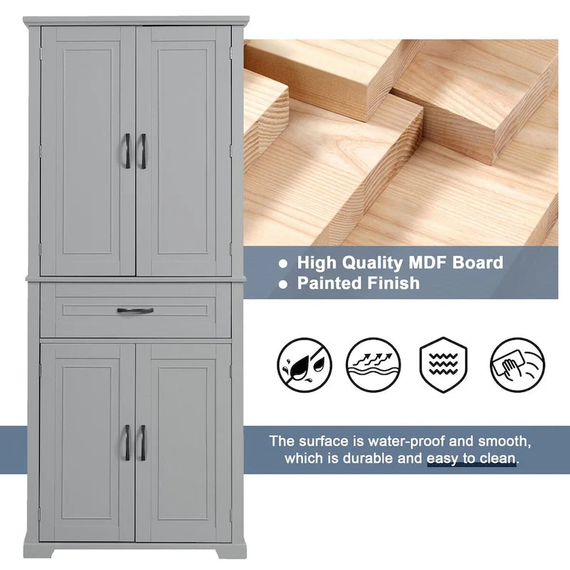 Bathroom Storage Cabinet with Adjustable Shelf
