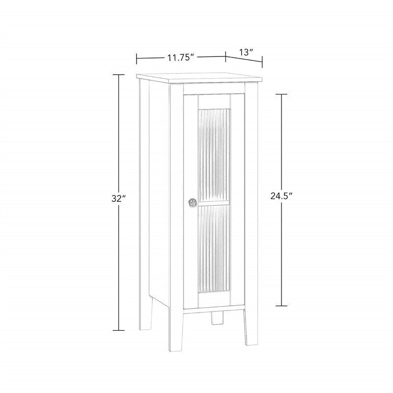 Bathroom Storage Cabinet - 11.75 D x 13 W x 32 H
