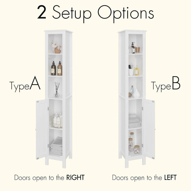 Bathroom Storage Cabinet with Adjustable Shelves