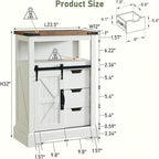 Bathroom Floor Cabinet - 12 D x 23.5 W x 32 H