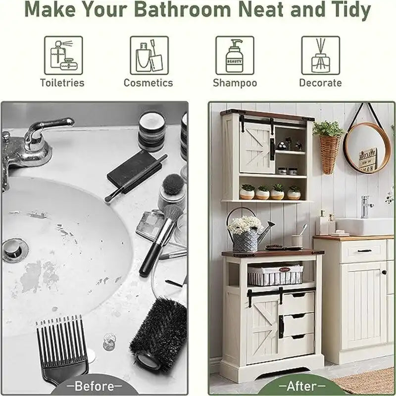 Bathroom Floor Cabinet - 12 D x 23.5 W x 32 H