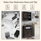 Bathroom Floor Cabinet - 12 D x 23.5 W x 32 H