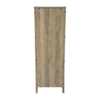 Farmhouse Bathroom Storage Organizer with Drawers and Open Shelf