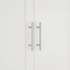 67  Tall MDF 4-door Bathroom Storage Cabinet with Adjustable Shelves - 28  X 67