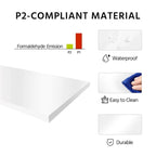 Yaheetech Freestanding Storage Cabinet Kitchen Cupboard with Glass Door, White - N/A